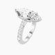 Marquise Lab Diamond Ring | Reverse Shank