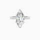 Marquise Lab Diamond Ring | Reverse Shank