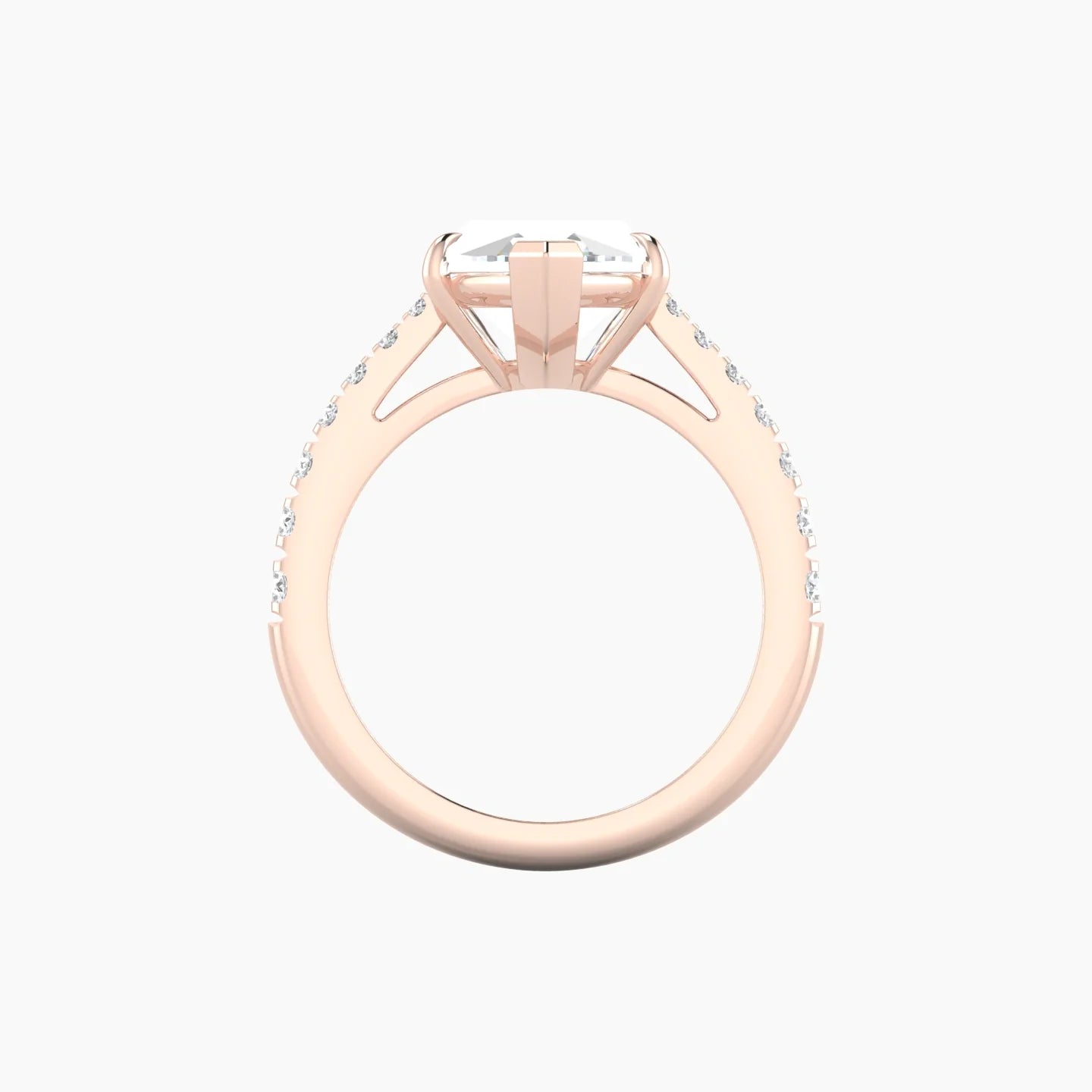 Reverse Shank | 18k Rose Gold 5 ct Marquise Cut Ring