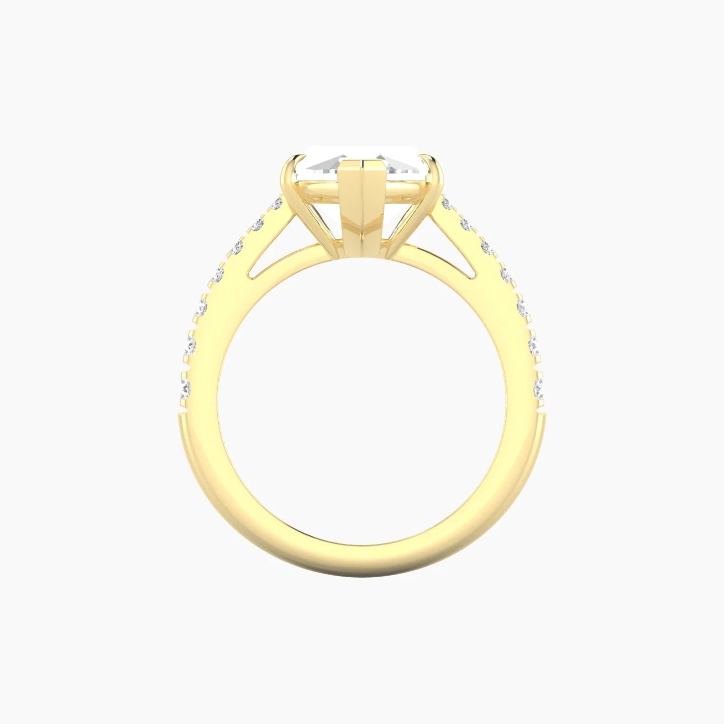 Reverse Shank | 18k Yellow Gold 5 ct Marquise Cut Ring