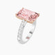 Radiant Pink Lab Diamond Ring | Reverse Shank