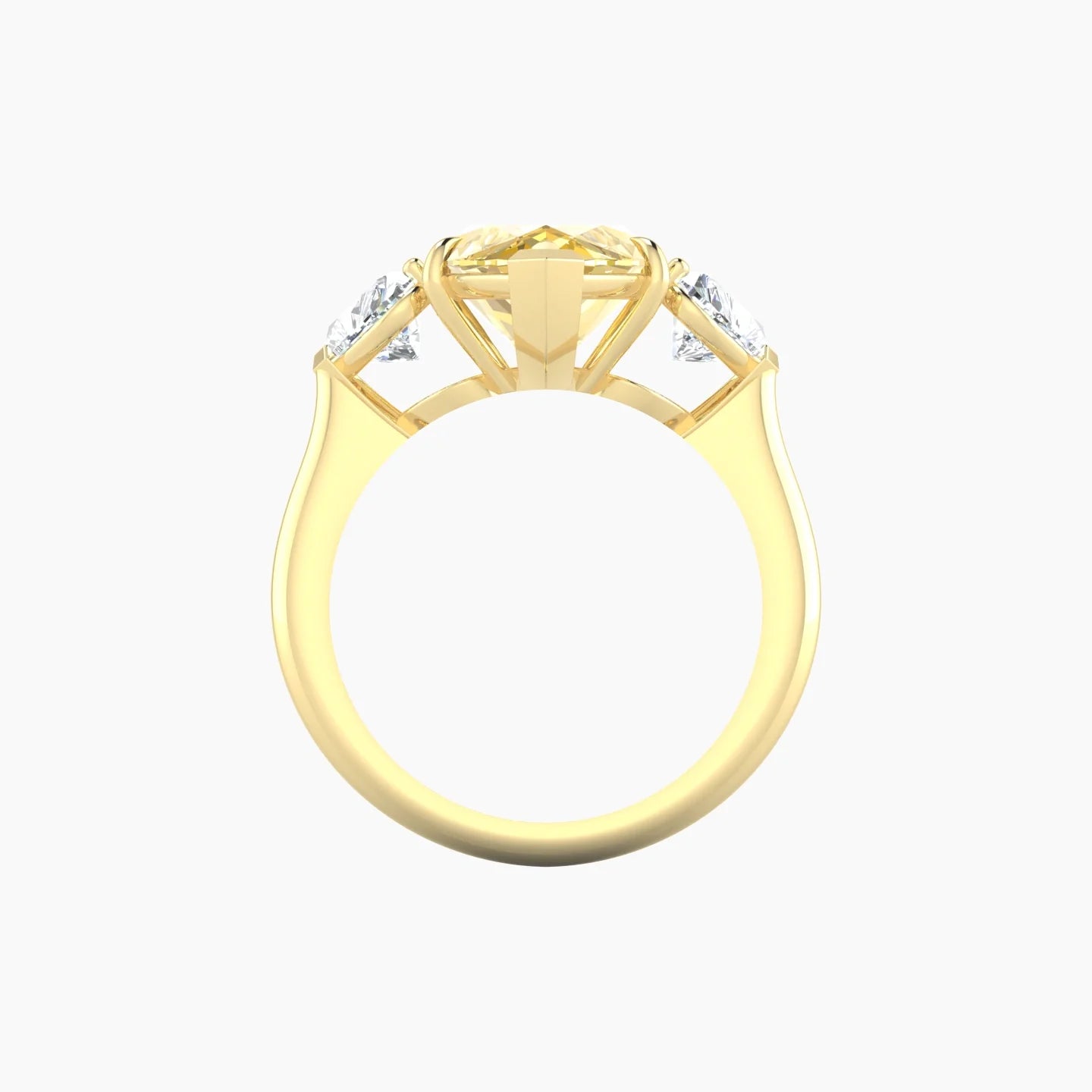 Simple Heart Trilogy | 18k Yellow Gold 5 ct Marquise Cut Ring