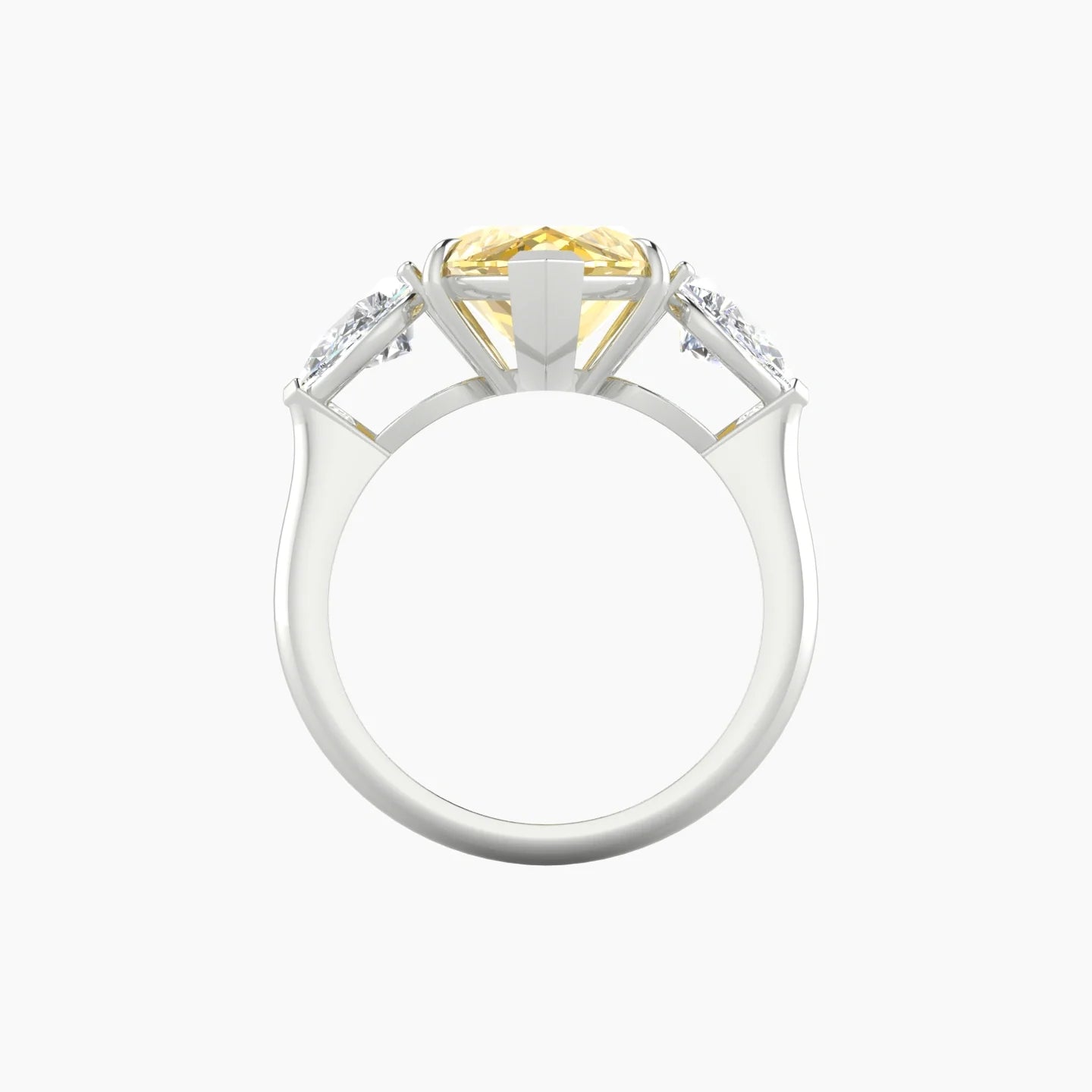 Simple Pear Trilogy | 18k White Gold 5 ct Marquise Cut Ring