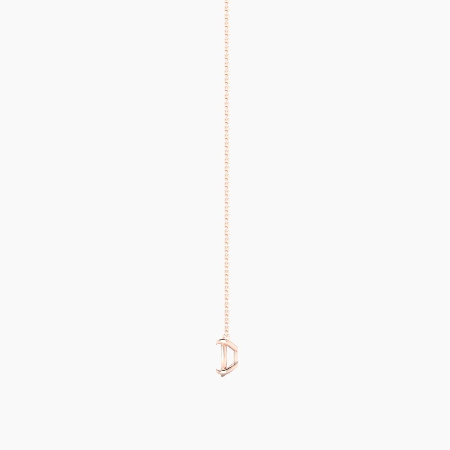 Solitaire | 18k Rose Gold 3-4.99 ct Cushion Cut Pendant Setting