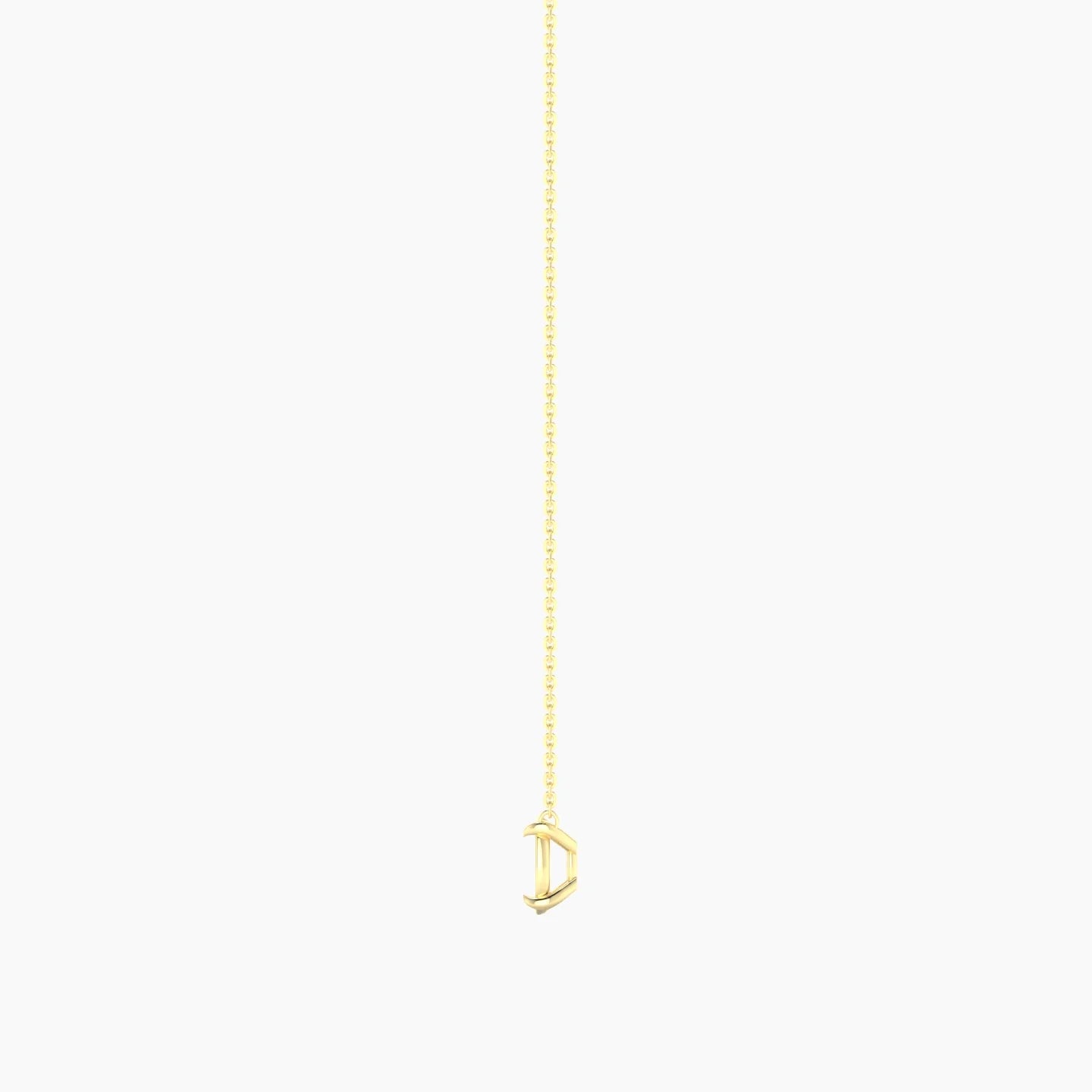 Solitaire | 18k Yellow Gold 3-4.99 ct Cushion Cut Pendant Setting