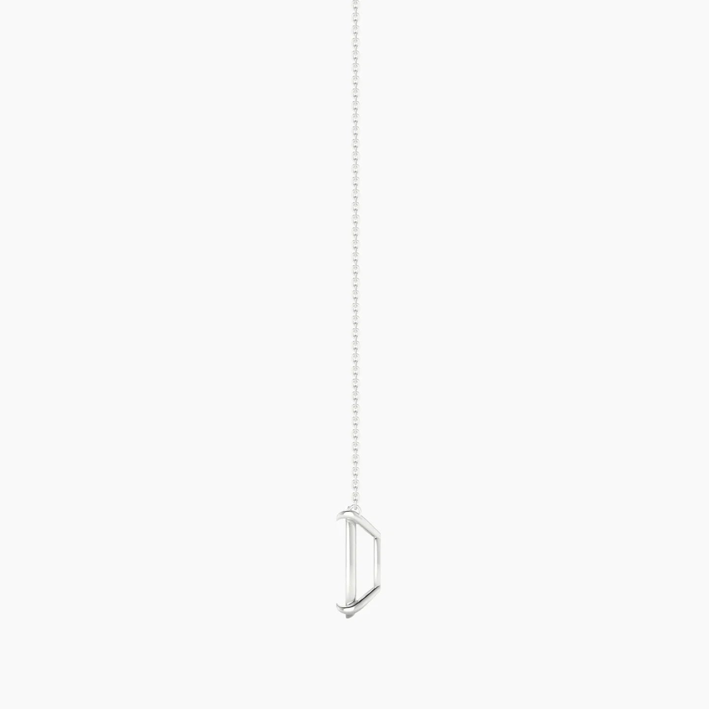 Solitaire | 18k White Gold 5-7.99 ct Cushion Cut Pendant Setting