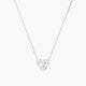 Heart White Lab Diamond Pendant | Solitaire