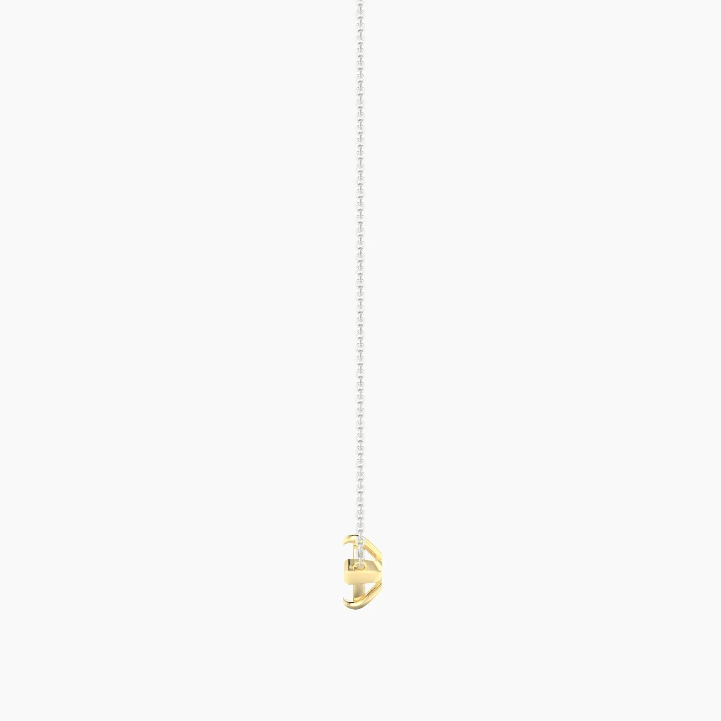 Solitaire | 18k White & Yellow Gold 3-4.99 ct Marquise Cut Pendant Setting