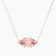 Marquise Pink Lab Diamond Pendant | Solitaire