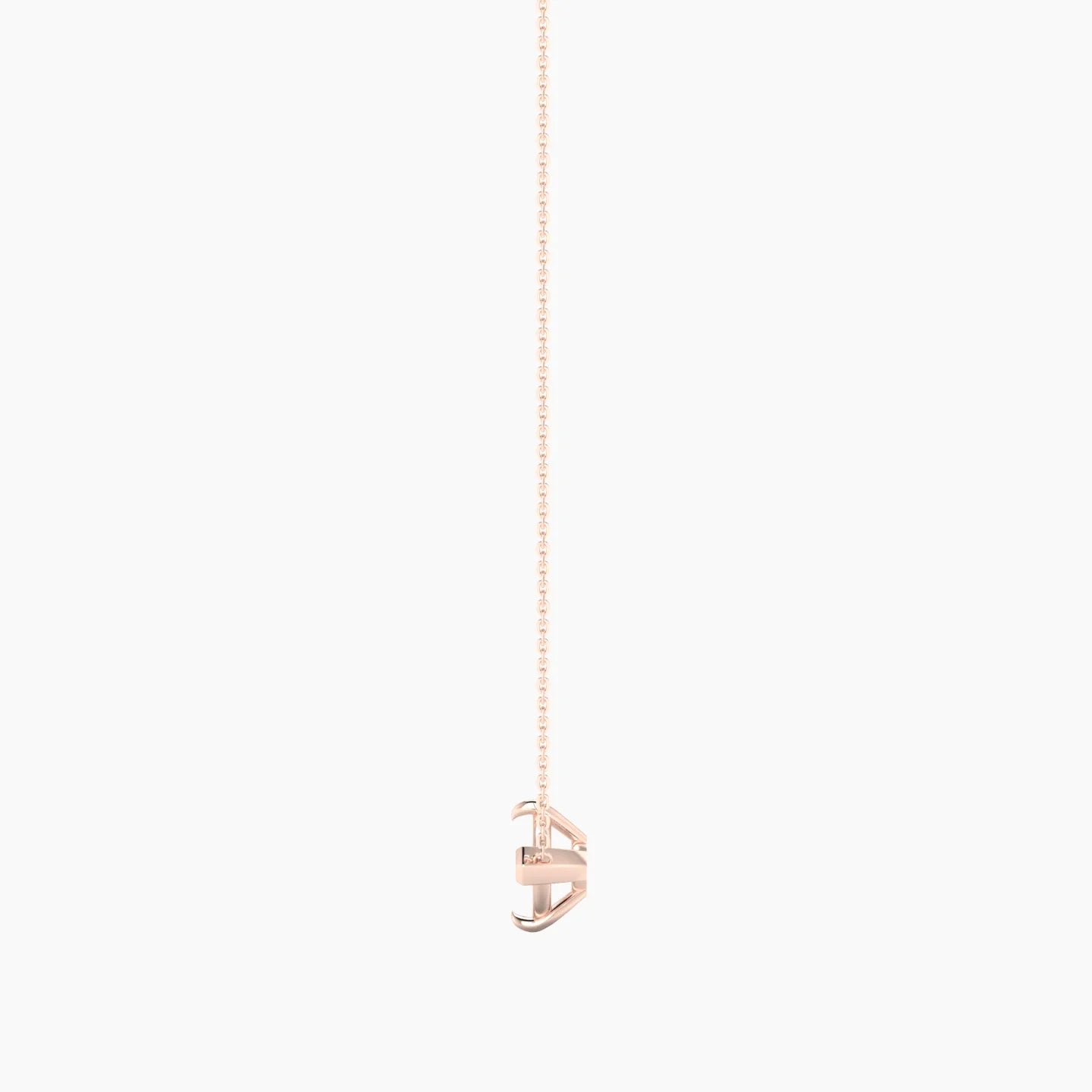 Solitaire | 18k Rose Gold 5-7.99 ct Marquise Cut Pendant Setting