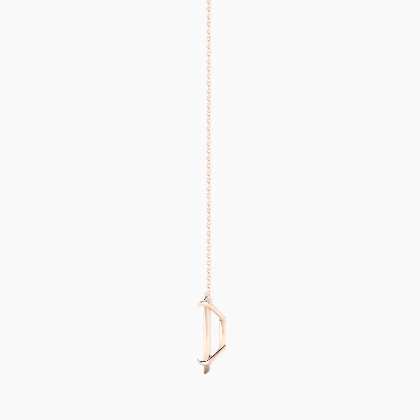 Solitaire | 18k Rose Gold 5-7.99 ct Oval Cut Pendant Setting