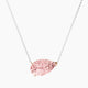 Pear Pink Lab Diamond Pendant | Solitaire
