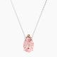 Pear Pink Lab Diamond Pendant | Solitaire
