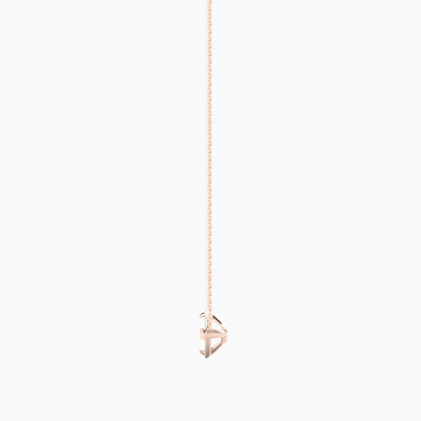 Solitaire | 18k Rose Gold 5-7.99 ct Pear Cut Pendant Setting