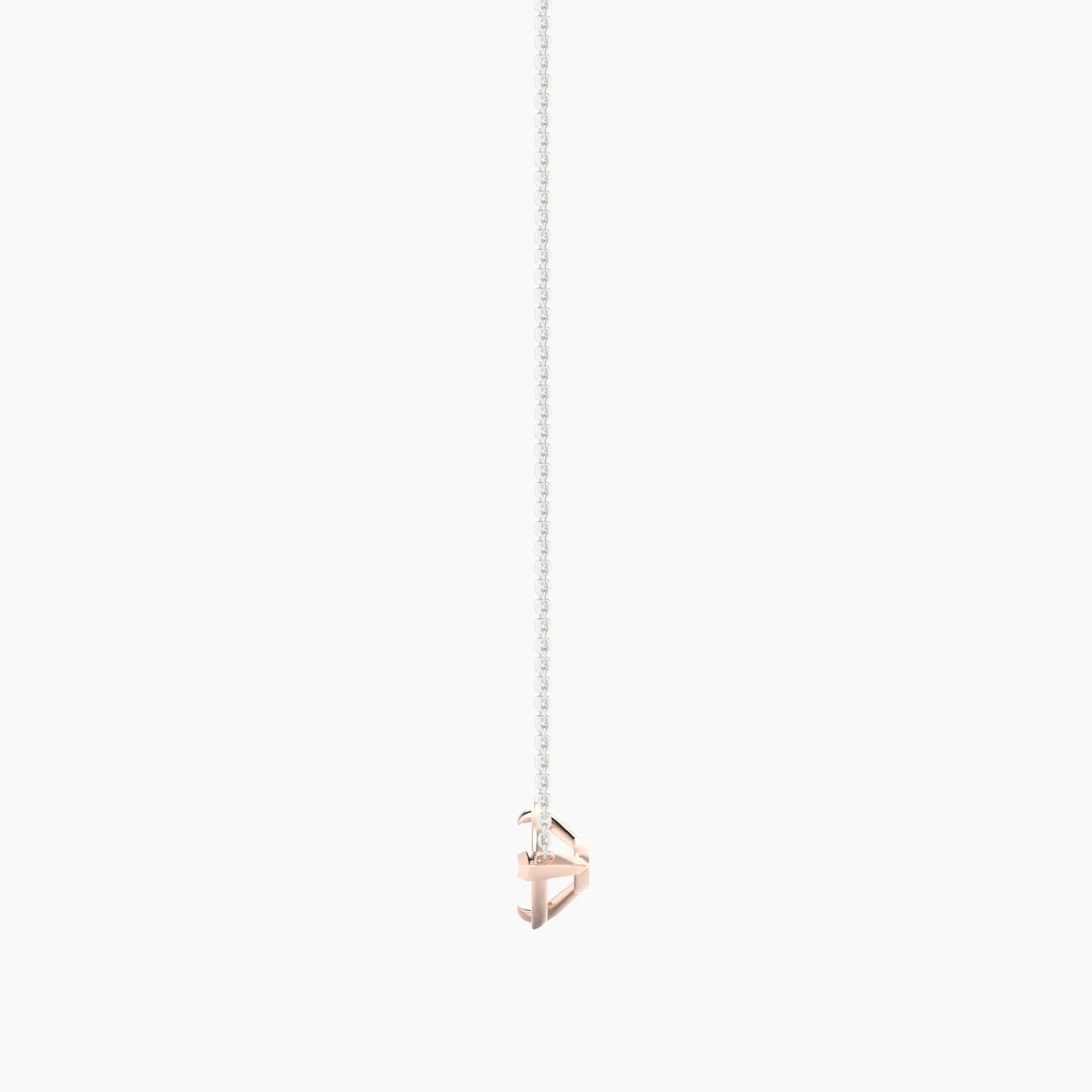 Solitaire | 18k White & Rose Gold 5-7.99 ct Pear Cut Pendant Setting