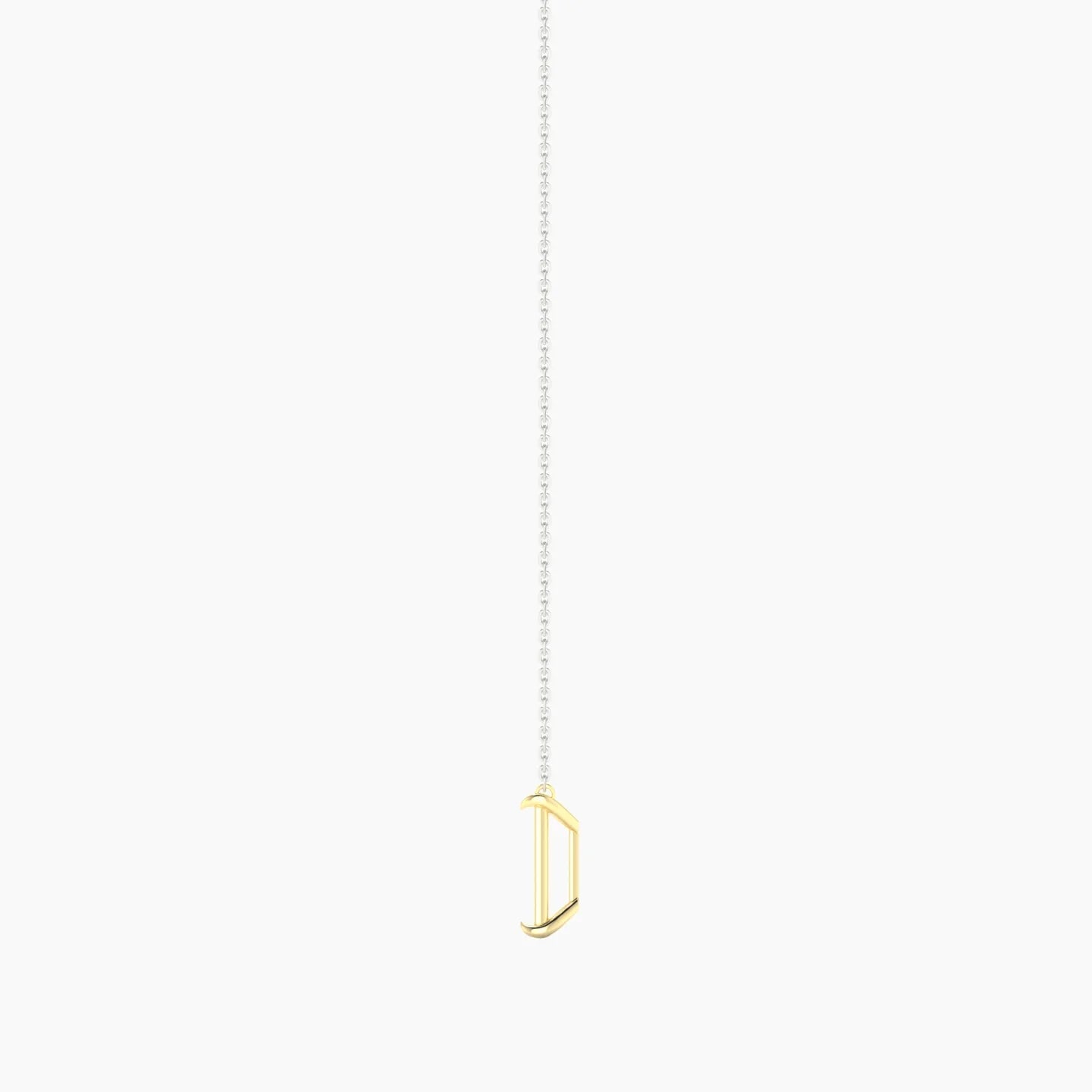 Solitaire | 18k White & Yellow Gold 3-4.99 ct Radiant Cut Pendant Setting