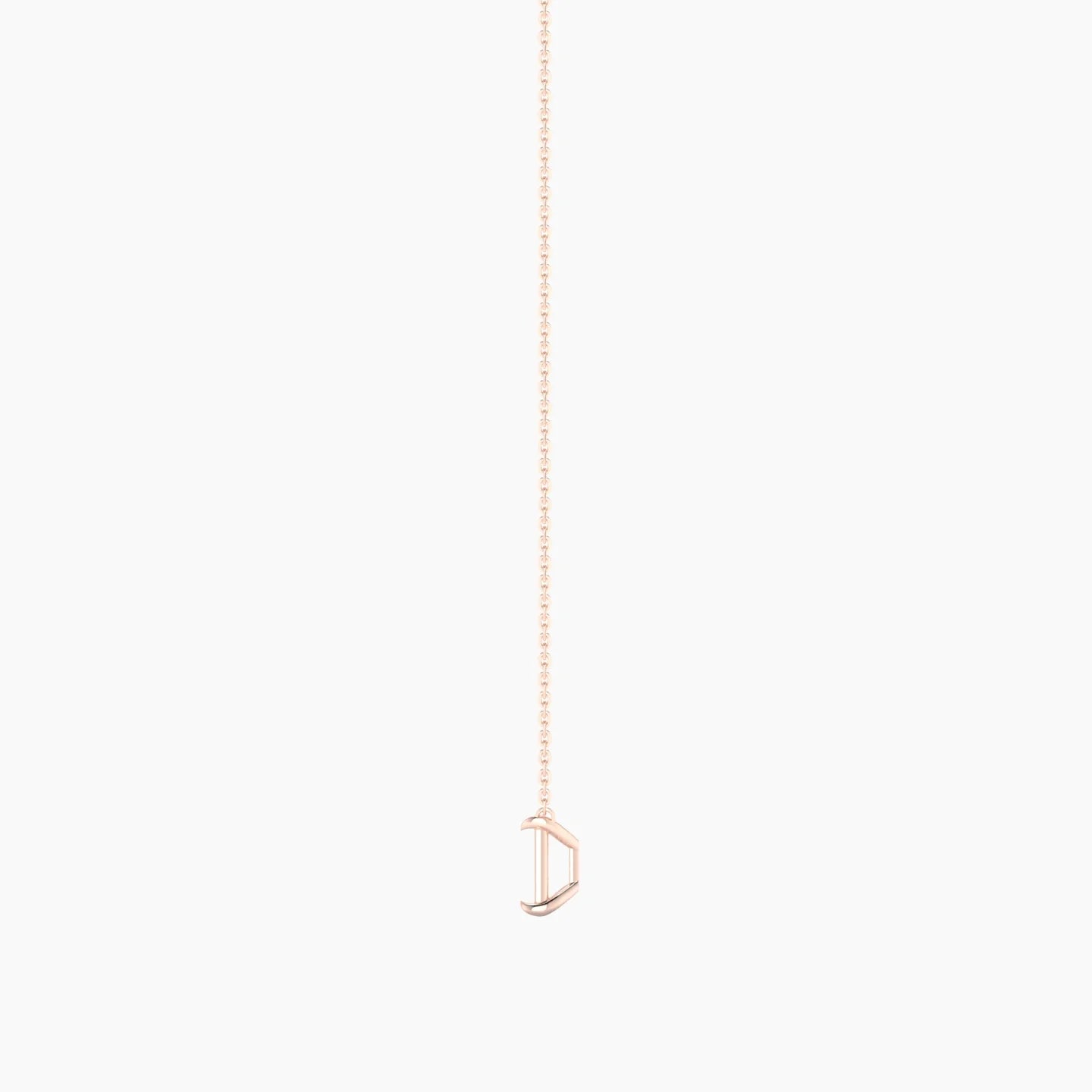 Solitaire | 18k Rose Gold 3-4.99 ct Radiant Cut Pendant Setting