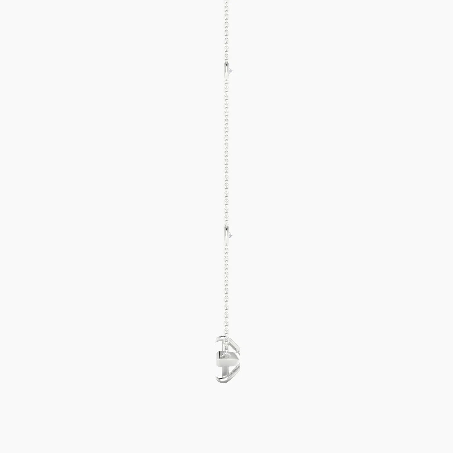 Solitaire with Sautoir | 18k White Gold 3-4.99 ct Marquise Cut Pendant Setting