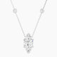 Marquise Lab Diamond Pendant | Solitaire with Sautoir
