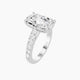 Cushion Lab Diamond Ring | Straight Shank