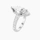 Marquise Lab Diamond Ring | Straight Shank