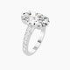 Oval Lab Diamond Ring | Straight Shank