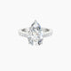 Pear Lab Diamond Ring | Straight Shank