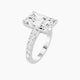 Radiant Lab Diamond Ring | Straight Shank