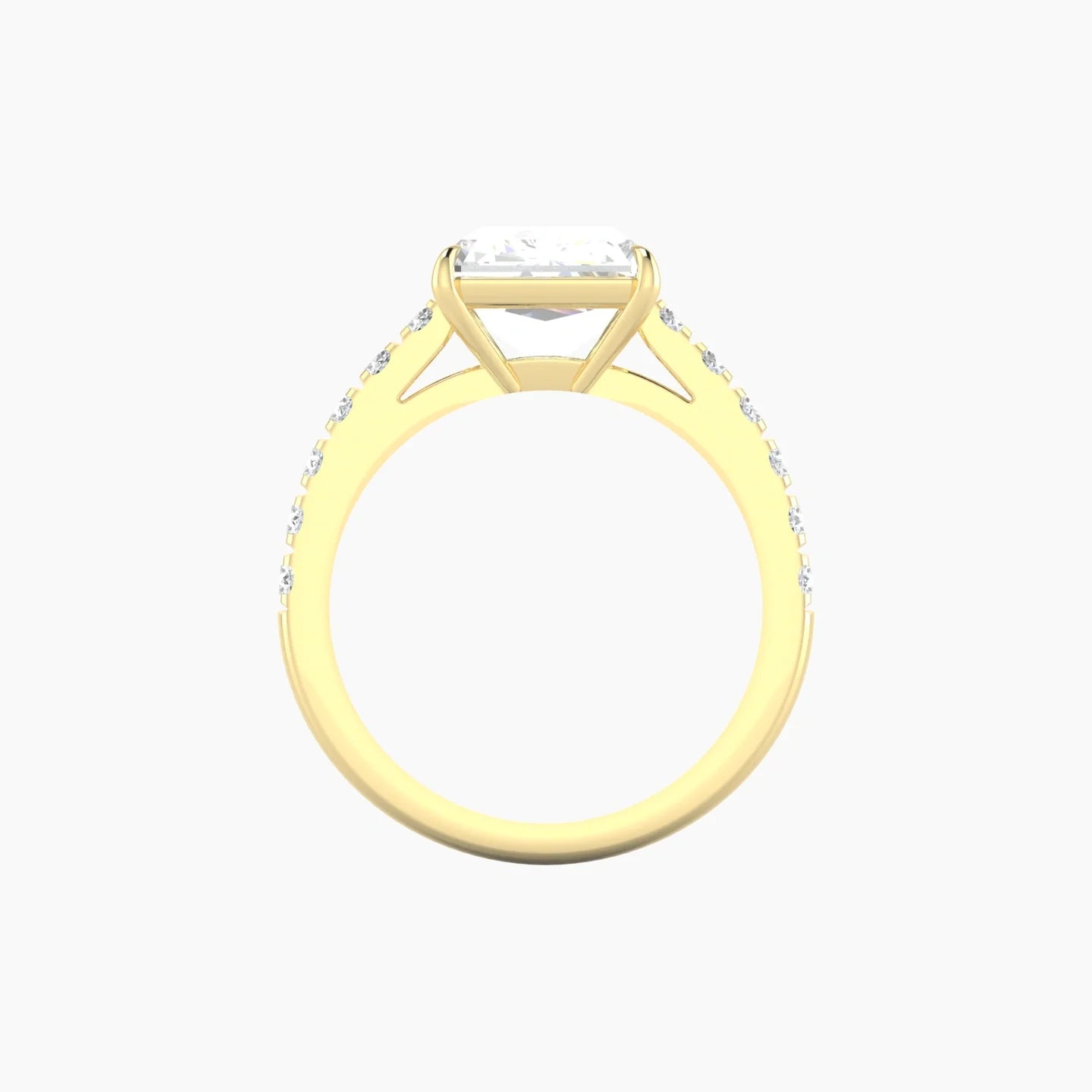 Straight Shank | 18k Yellow Gold 5 ct Radiant Cut Ring