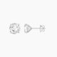3 ct Square Cushion White Lab Diamond Stud Earrings | 6 ct total