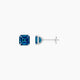 1 ct Asscher Blue Lab Diamond Stud Earrings | (2 ct total)