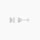 1 ct Asscher White Lab Diamond Stud Earrings | (2 ct total)