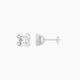 2 ct Asscher White Lab Diamond Stud Earrings | (4 ct total)