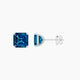 3 ct Asscher Blue Lab Diamond Stud Earrings | (6 ct total)