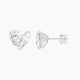 5 ct Heart White Lab Diamond Stud Earrings | (10 ct total)