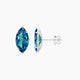 3 ct Marquise Blue Lab Diamond Stud Earrings | (6 ct total)