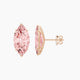 5 ct Marquise Pink Lab Diamond Stud Earrings | (10 ct total)