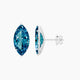 5 ct Marquise Blue Lab Diamond Stud Earrings | (10 ct total)