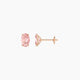 1 ct Oval Pink Lab Diamond Stud Earrings | (2 ct total)