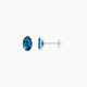 1 ct Oval Blue Lab Diamond Stud Earrings | (2 ct total)