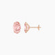 2 ct Oval Pink Lab Diamond Stud Earrings | (4 ct total)