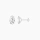 2 ct Oval White Lab Diamond Stud Earrings | (4 ct total)