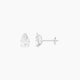 1 ct Pear White Lab Diamond Stud Earrings | (2 ct total)