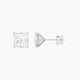3 ct Princess White Lab Diamond Stud Earrings | (6 ct total)