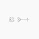 1 ct Round White Lab Diamond Stud Earrings | (2 ct total)