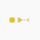 1 ct Round Yellow Lab Diamond Stud Earrings | 2 ct total