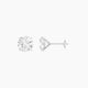 2 ct Round White Lab Diamond Stud Earrings | (4 ct total)