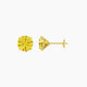 2 ct Round Yellow Lab Diamond Stud Earrings | 4 ct total