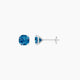 1 ct Square Cushion Blue Lab Diamond Stud Earrings | (2 ct total)