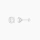 2 ct Square Cushion White Lab Diamond Stud Earrings | (4 ct total)